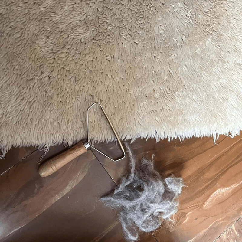 Premium Remover lifting pet fur from a couch cushion