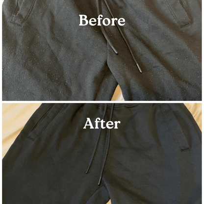 Fur Free Shaver removing lint balls from a knit jumper